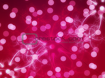 Abstract red glowing background
