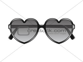 Sun glasses in shape of heart