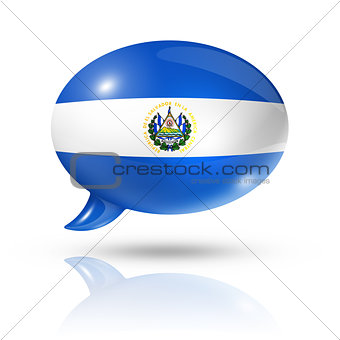 Salvadoran flag speech bubble
