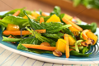 Spinach Mango Carrot Salad