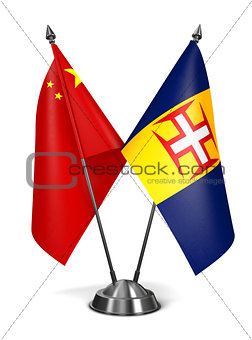 China and Madeira - Miniature Flags.