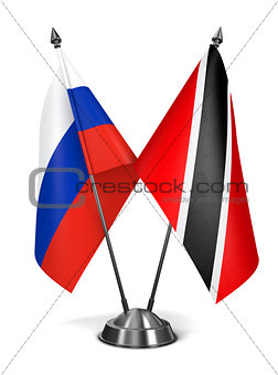 Russia, Trinidad and Tobago - Miniature Flags.
