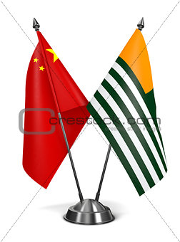 China and Azad Kashmir - Miniature Flags.