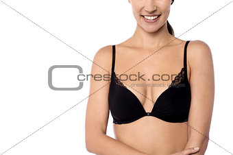 Cropped image of sensual woman