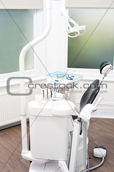 Interior of a new modern dental office