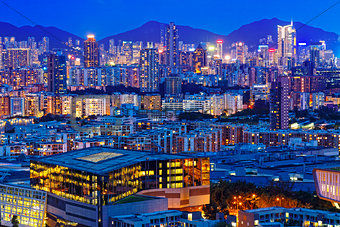 hong kong urban night
