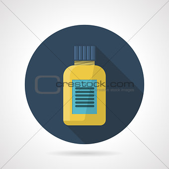 Flat color vector icon for fat burners