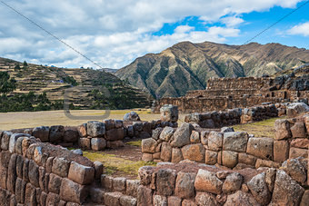 Chincheros ruins peruvian Andes  Cuzco Peru