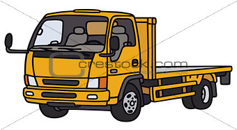 Yellow small lorry