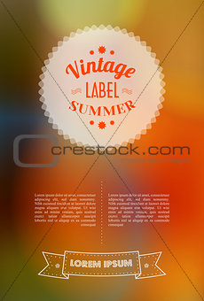 Vintage Sale Special Offer Sticker