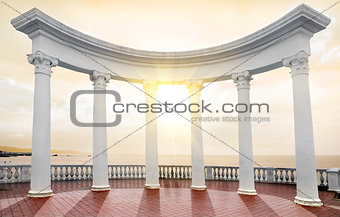 Arch on a seafront