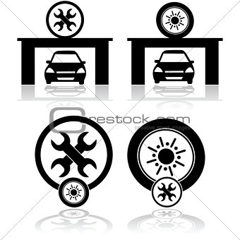 Garage icons