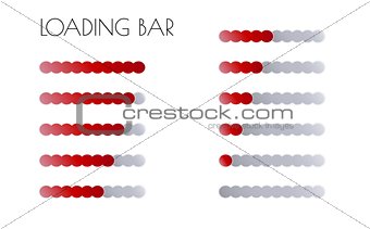 red loading bars