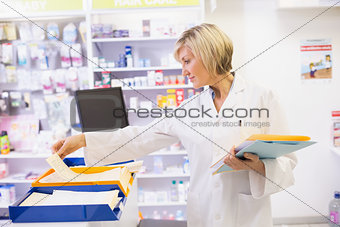 Pharmacist files documents