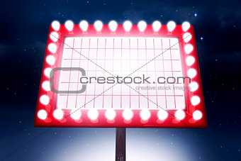 Composite image of neon sign