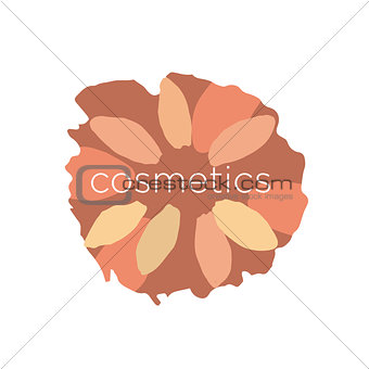 abstract vector logo of the petals in a circle