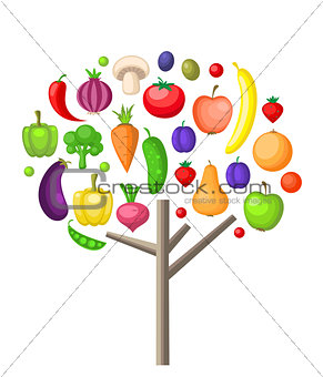 Fruits and vegetable tree