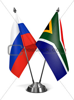 Russia and South Africa - Miniature Flags.
