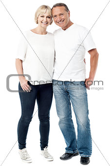Casual image of a fashionable young couple