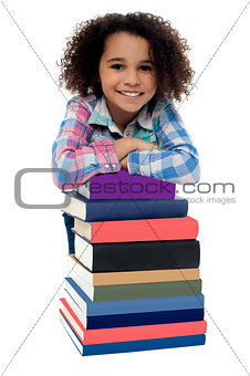 Smiling kid isolated over white