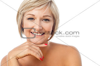 Portrait of a beautiful smiling lady