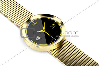 Gold smart watch