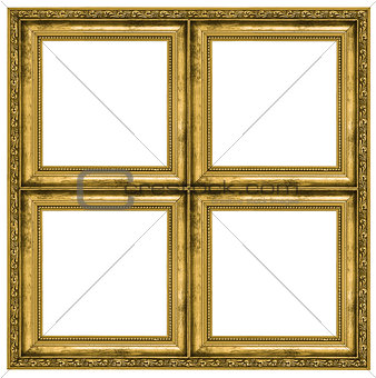Golden quadruple frame 