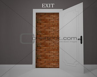 Obstructed exit