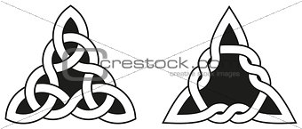 Two Celtic Triangle Knots