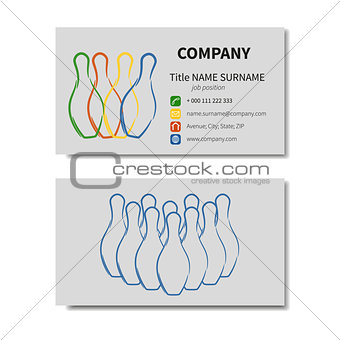Business card with skittles
