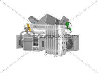 Aircon, heater, climate equipment