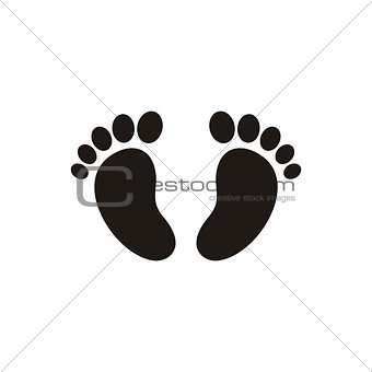 Baby footprint icon Baby footprint icon