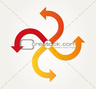 gradient circle arrows