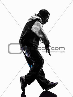 hip hop moonwalking break dancer breakdancing young man silhouet