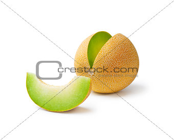  Melon honeydew and a slice