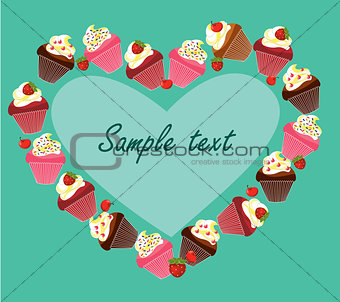 cupcake card template