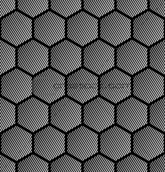 Hexagons pattern. Seamless geometric texture.