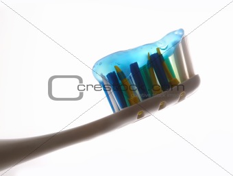 Tooth-brush with tooth-paste