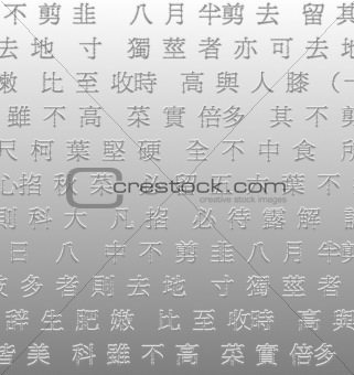 Chinese Characters background 