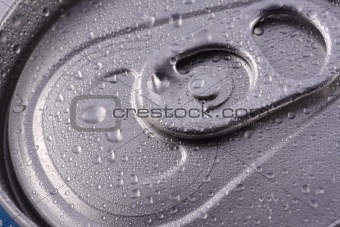 Unopened beverage can tab