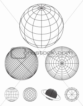 round shape globe design