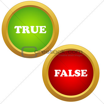 True and false icons