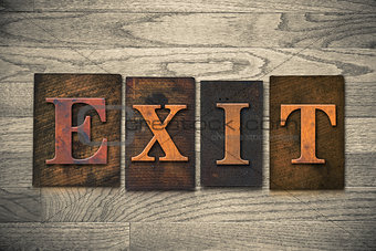 Exit Wooden Letterpress Theme