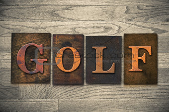 Golf Wooden Letterpress Theme