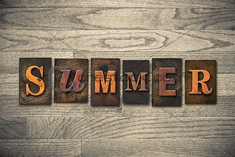 Summer Wooden Letterpress Theme