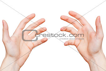 Hands from first person point of view