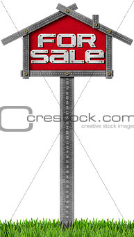House For Sale Sign - Metallic Meter