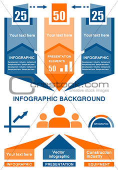 vector industrial infographic background