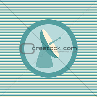 Radar color flat icon