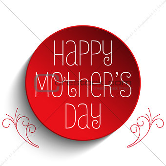 Happy Mother Day Heart Tag Background